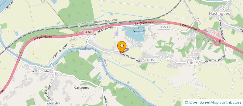 localisation de l'entreprise ADOUR ENERGIE SOLAIRE  SAMES