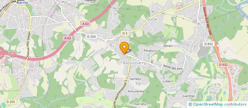 localisation de l'entreprise ADOUR ENERGIES à BIARRITZ