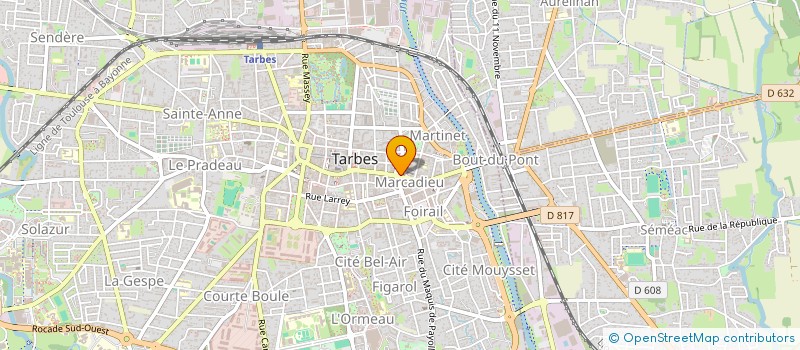 localisation de l'entreprise ADOUR ETUDE INGENIERIE à TARBES