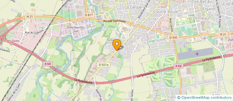 localisation de l'entreprise ADOUR HABITAT DISTRIBUTION  ODOS