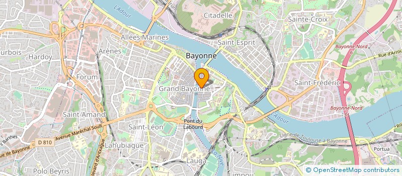 localisation de l'entreprise ADOUR LOISIRS ATURRI ATSEGINALDI à BAYONNE