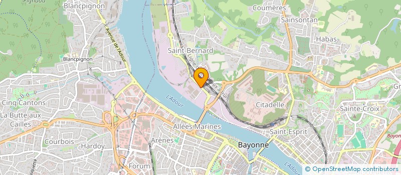 localisation de l'entreprise ADOUR NAUTIQUE  BAYONNE