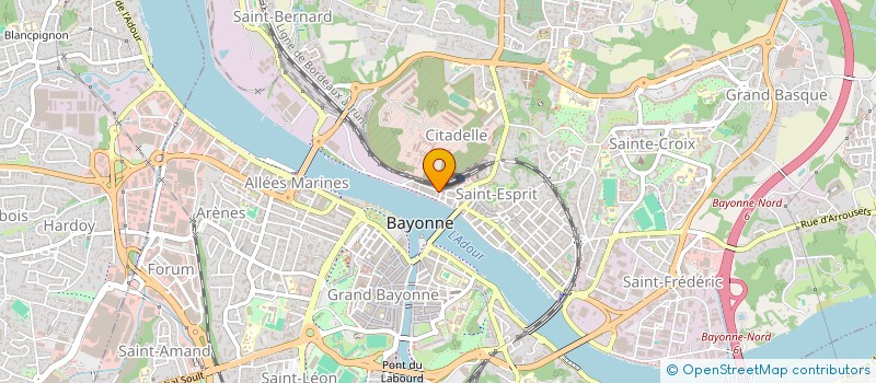 localisation de l'entreprise ADOUR PAYS BASQUE LOCATION à BAYONNE
