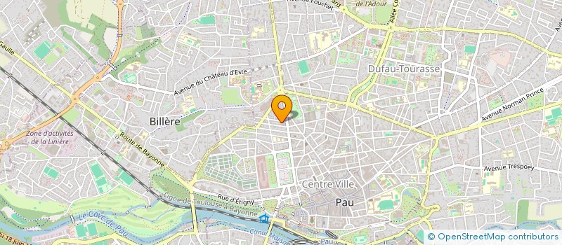 localisation de l'entreprise ADOUR PROMOTION SOPAGIM ET CIE  PAU