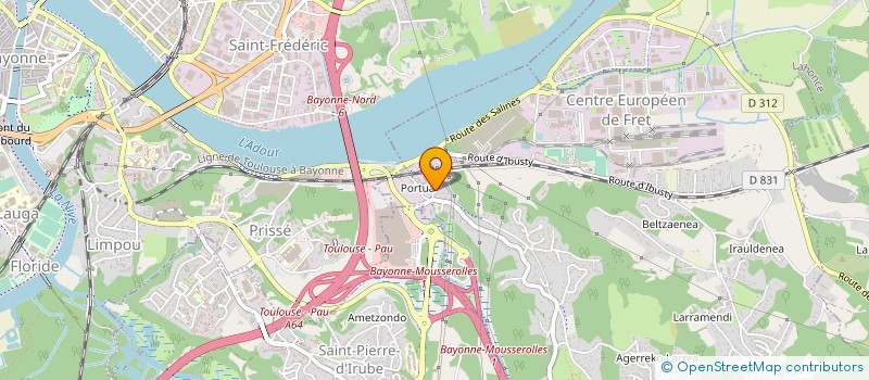 localisation de l'entreprise ADOUR RECUPERATION à MOUGUERRE