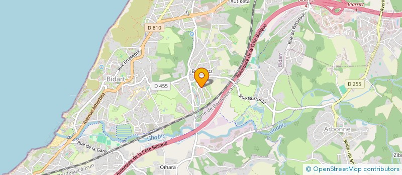 localisation de l'entreprise ADOUR SERVICES  BIDART