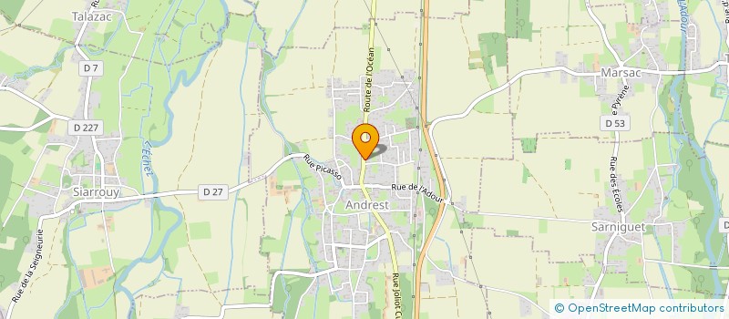 localisation de l'entreprise ADOUR SPORTS LOISIRS  ANDREST