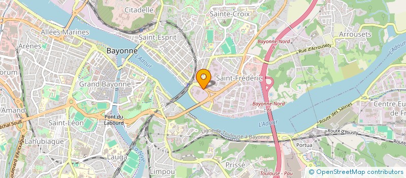 localisation de l'entreprise ADOUR TRANSPORT SERVICES à BAYONNE