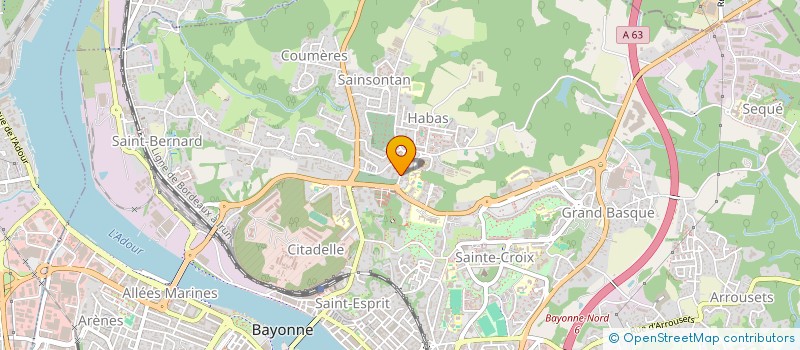 localisation de l'entreprise ADOUR WEB SERVICES à BAYONNE