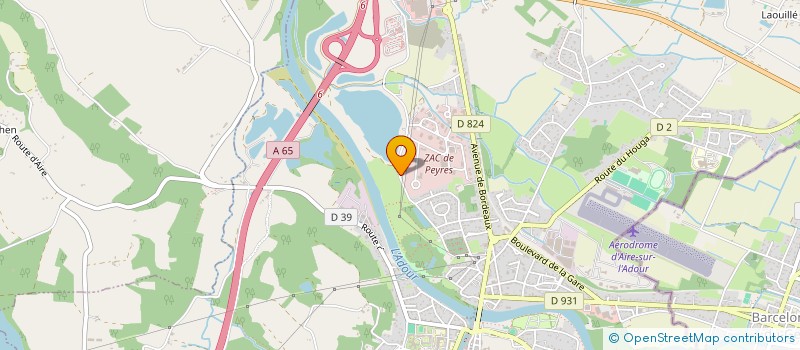 localisation de l'entreprise ADOUREST à AIRE-SUR-L'ADOUR