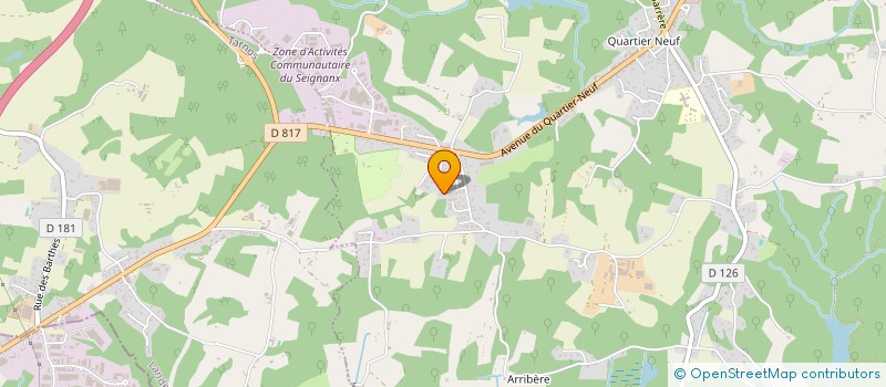 localisation de l'entreprise ADOURLAND  SAINT-MARTIN-DE-SEIGNANX