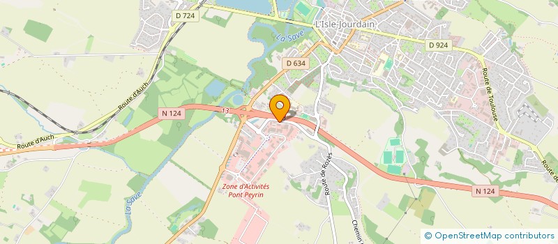 localisation de l'entreprise ADP à L'ISLE-JOURDAIN