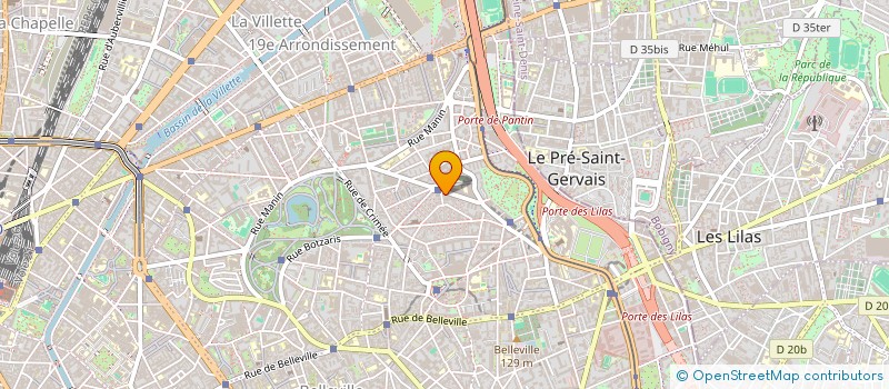 localisation de l'entreprise ADP  PARIS