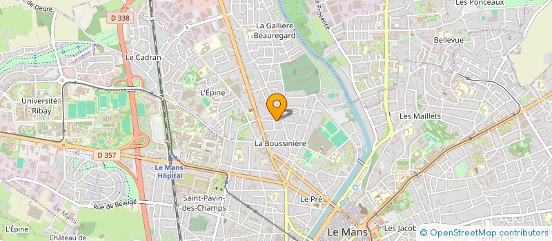 localisation de l'entreprise ADP à LE MANS