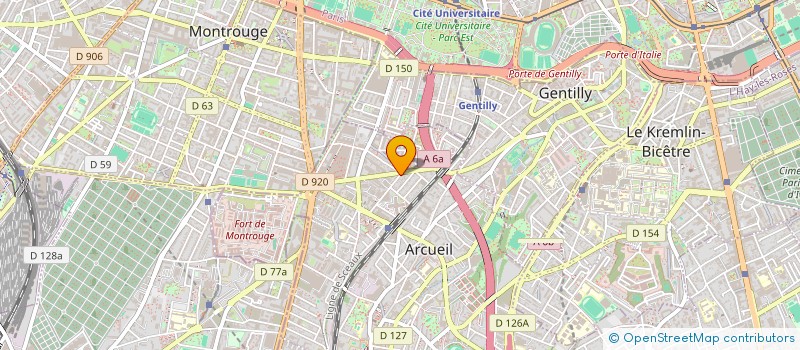 localisation de l'entreprise ADP à ARCUEIL