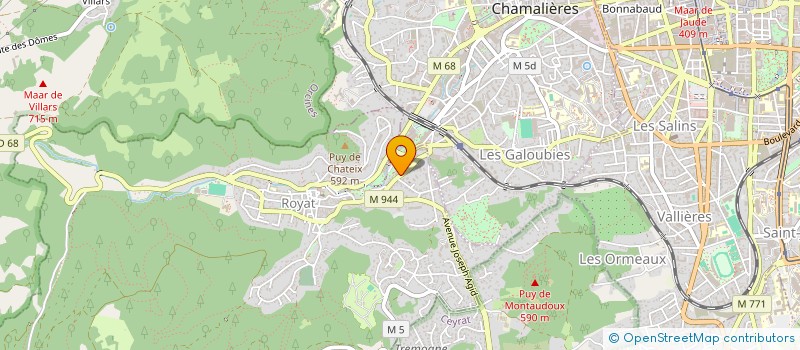 localisation de l'entreprise ADP  ROYAT