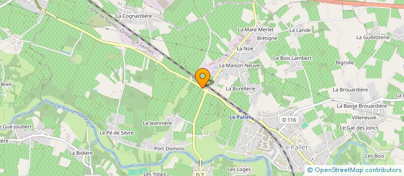 localisation de l'entreprise ADP ASSISTANCE DEPANNAGE PRESSING à PALLET (LE)