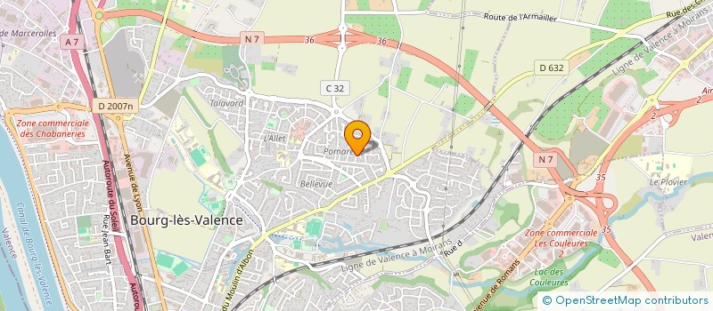 localisation de l'entreprise ADP ASSOCIES  BOURG-LES-VALENCE