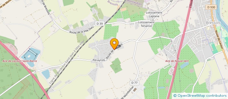 localisation de l'entreprise ADP FACADES à BRESSOLS