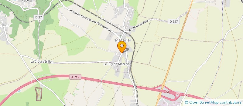 localisation de l'entreprise ADP FROID à MAZERIER