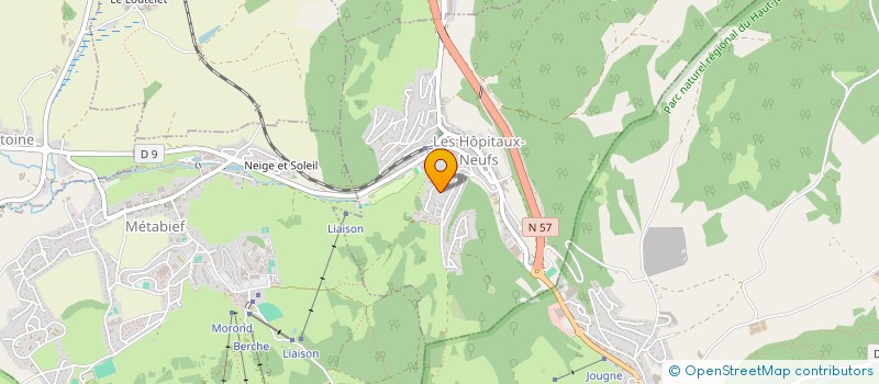 localisation de l'entreprise ADP IMMO  LES HOPITAUX-NEUFS