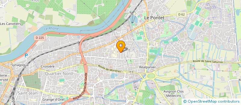 localisation de l'entreprise ADP IMMO  LE PONTET