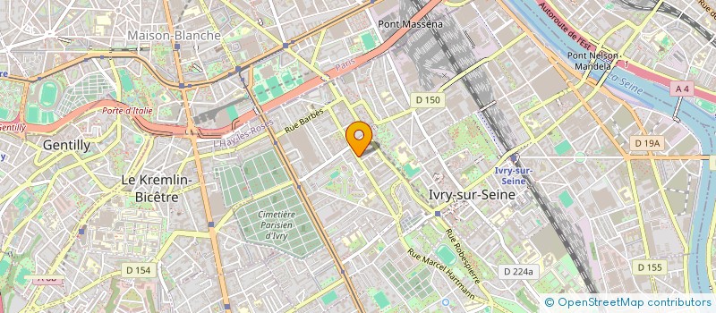 localisation de l'entreprise ADP IMMOBILIER à IVRY-SUR-SEINE