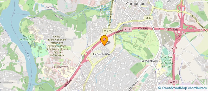 localisation de l'entreprise ADP INVEST à SAINT-HERBLAIN