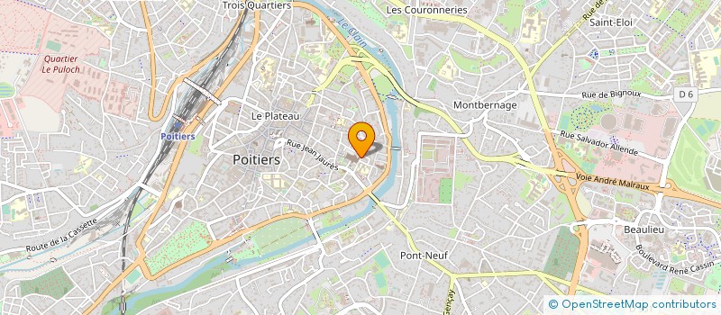localisation de l'entreprise ADP PAROISSE DE LA TRINITE DE POITIERS  POITIERS