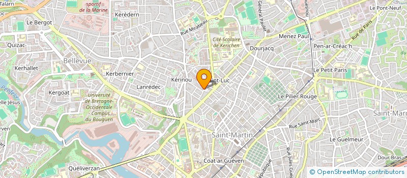 localisation de l'entreprise ADP PEINTURE à BREST
