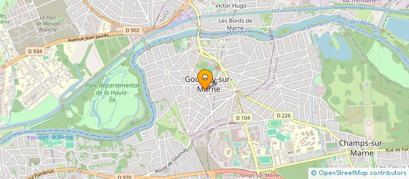 localisation de l'entreprise ADP RENOVATION à GOURNAY-SUR-MARNE