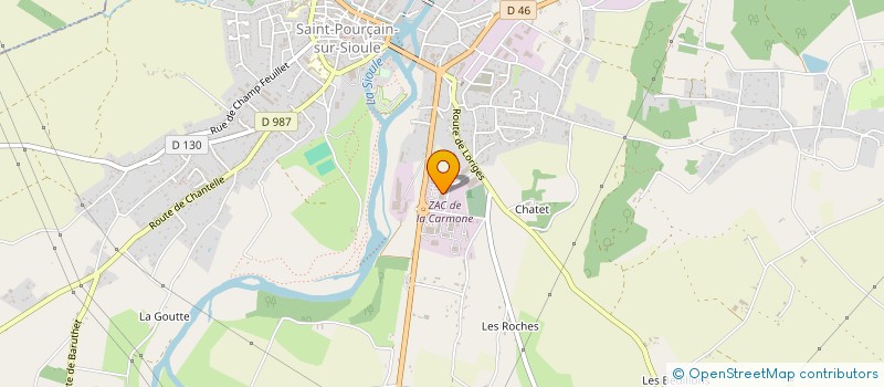 localisation de l'entreprise ADP SAINT POURCAIN  ST POURCAIN SUR SIOULE