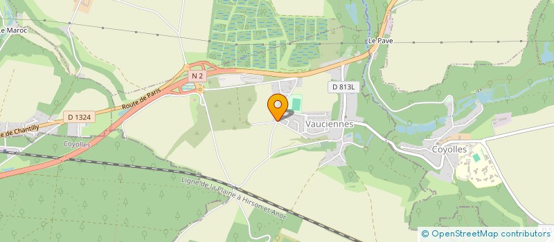 localisation de l'entreprise ADP60  VAUCIENNES