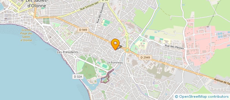 localisation de l'entreprise ADPA 2 à LES SABLES-D'OLONNE