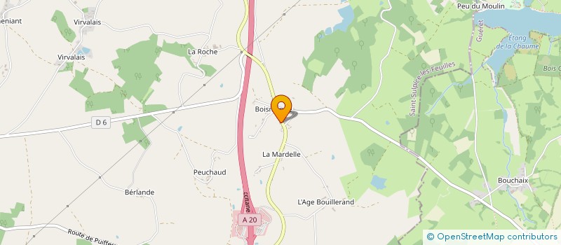 localisation de l'entreprise ADPC 23  SAINT-SULPICE-LES-FEUILLES