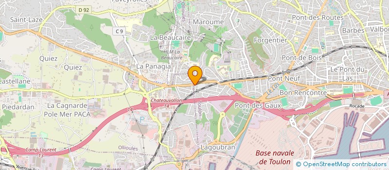 localisation de l'entreprise ADPC 83 ASS DPT PROTECT CIVILE à TOULON