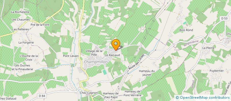 localisation de l'entreprise ADPC à CHAMPMILLON