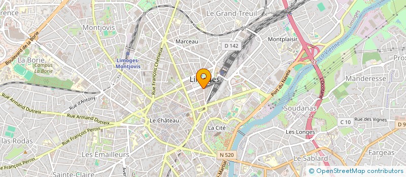 localisation de l'entreprise ADPC à LIMOGES