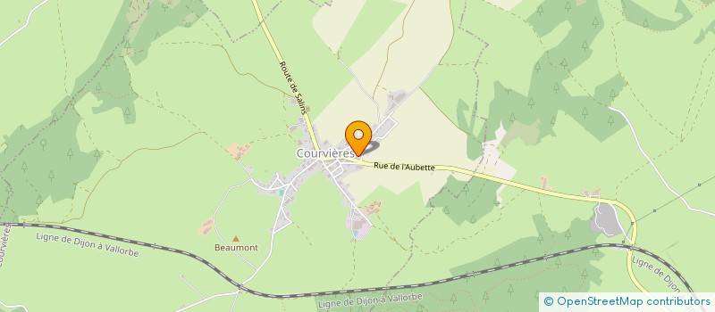 localisation de l'entreprise ADPF  COURVIERES