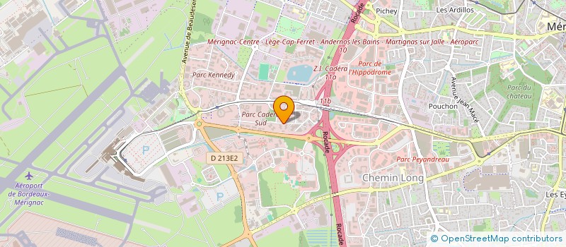 localisation de l'entreprise ADPH  MERIGNAC