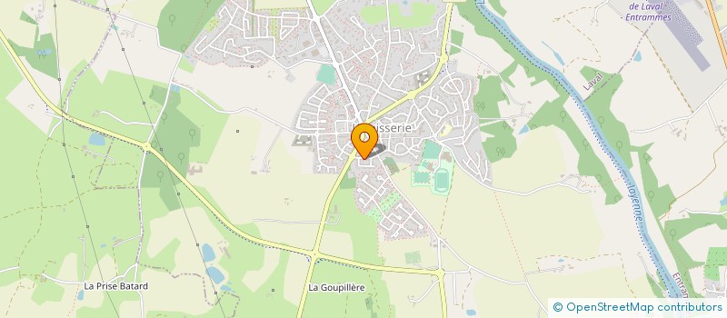 localisation de l'entreprise ADPL  L'HUISSERIE