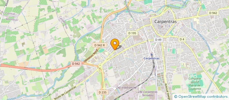 localisation de l'entreprise ADPL  CARPENTRAS