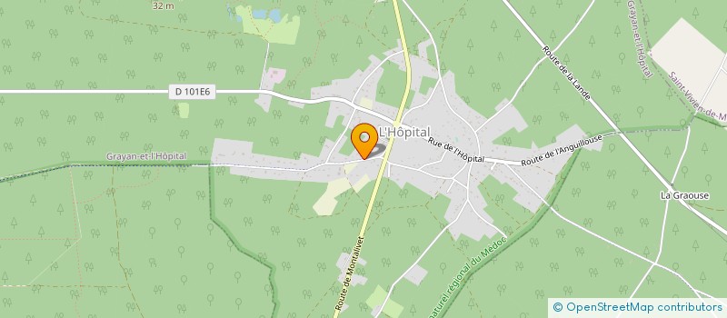 localisation de l'entreprise ADPM 33  GRAYAN-ET-L'HOPITAL