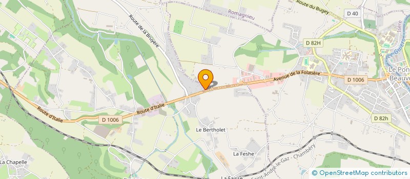 localisation de l'entreprise ADPM ENERGIES  LE PONT-DE-BEAUVOISIN