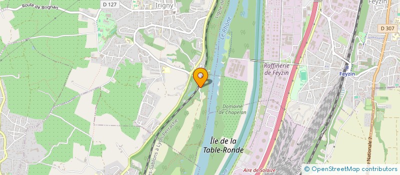 localisation de l'entreprise ADPM INVEST  IRIGNY