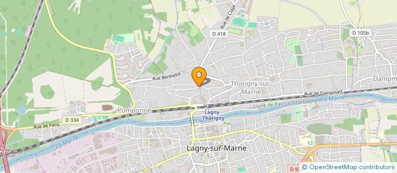 localisation de l'entreprise ADPROSKILLS  POMPONNE