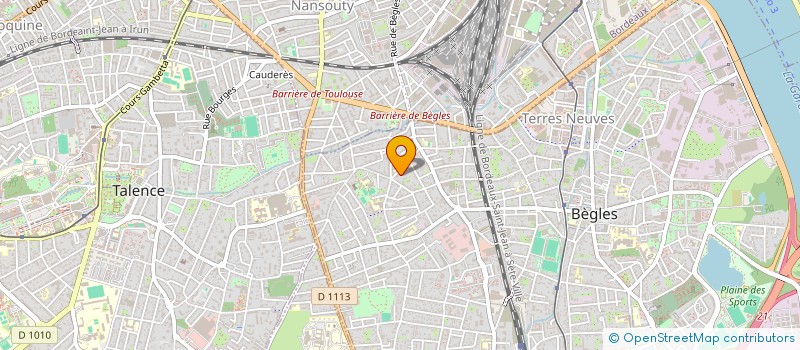 localisation de l'entreprise ADPS IMMO à BEGLES