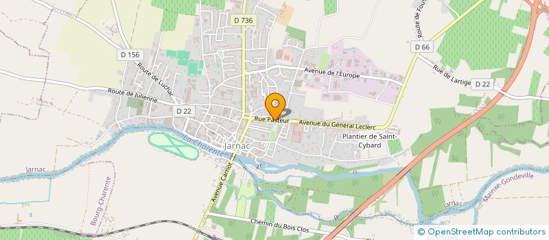 localisation de l'entreprise ADPTS à JARNAC