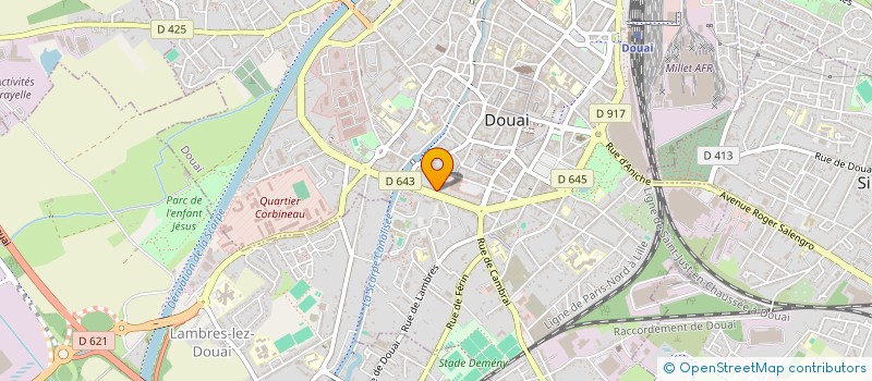 localisation de l'entreprise ADQ IMMOBILIER à DOUAI