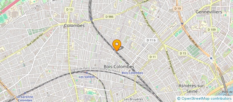 localisation de l'entreprise ADQUAT ARCHITECTES à BOIS-COLOMBES